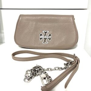 lTory Burch Authentic Leather Beige Crossbody Bag